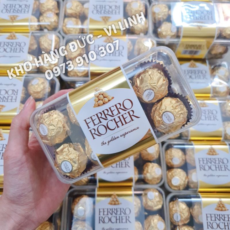 Kẹo socola Đức: Raffaello, Ferrero rocher, Mon cheri, Merci, Toffifee