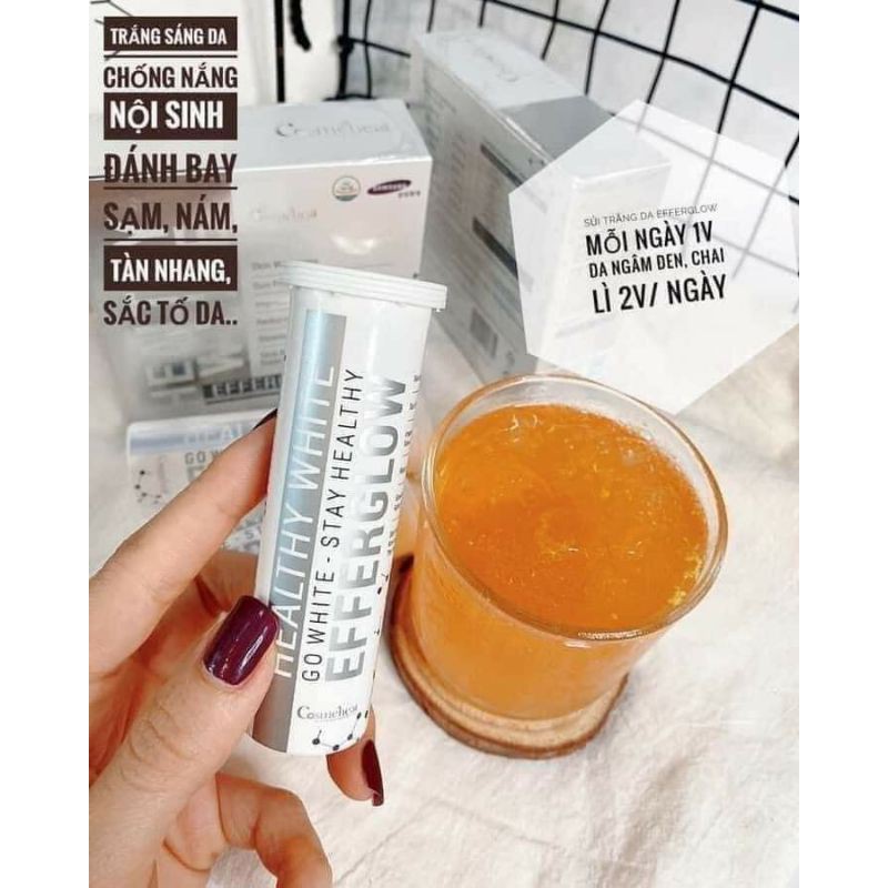 VIÊN UỐNG TRẮNG DA DẠNG SỦI HEALTHYWHITE EFFERGLOW COSMEHEAL