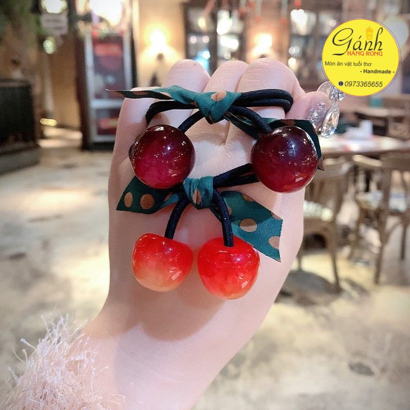 Dây Cột Tóc Hình Trái Cherry