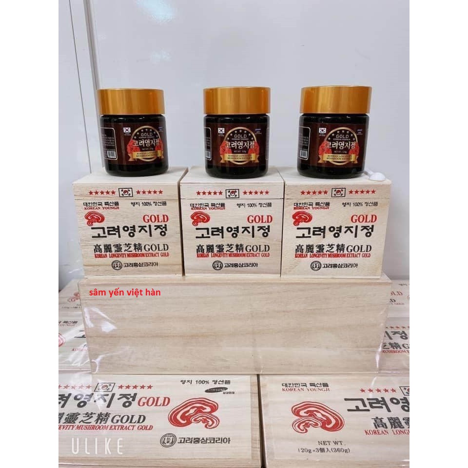 CAO LINH CHI HÀN QUỐC - HỘP 3 LỌ X 120G