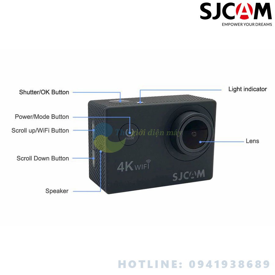 [SaleOff]  Camera hành trình SJCAM SJ4000 Air - Bảo hành 12 tháng .