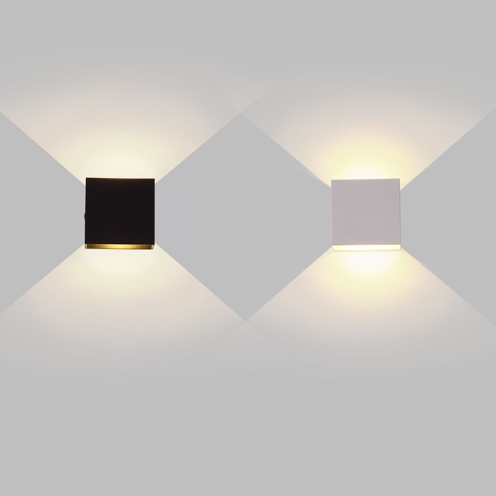Đèn tường, Bóng đèn Led trang trí Decor nhà cửa - Thiết kế vỏ nhôm nguyên khối