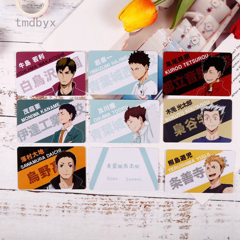 Tmdbyx Thẻ ảnh nhân vật anime Haikyuu cho bộ sưu tập