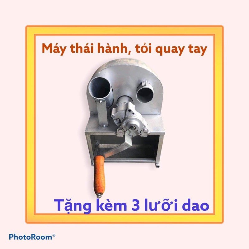 Máy thái hành tỏi quay tay Loại 1 - Tặng kèm 3 lưỡi dao trị giá 30k