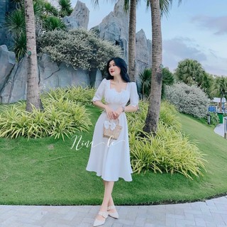 ĐẦM CỔ U PLI NGỰC (KÈM VIDEO HÌNH THẬT)
