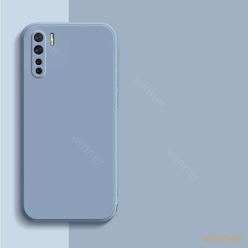 Màu đơn giản Ốp Lưng OPPO A91 Reno 3 Reno 2 Reno 2F Reno Reno 5 Reno 4 Ốp Điện Thoại Silicon Mềm Viền Vuông Đơn Giản Cho ZBYT