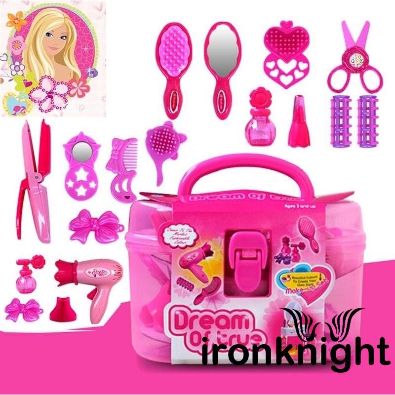 ♚➔❤Little Cosmetics Kit Pretend Play Makeup Set Girls Preschool Kid Beauty Toy Game