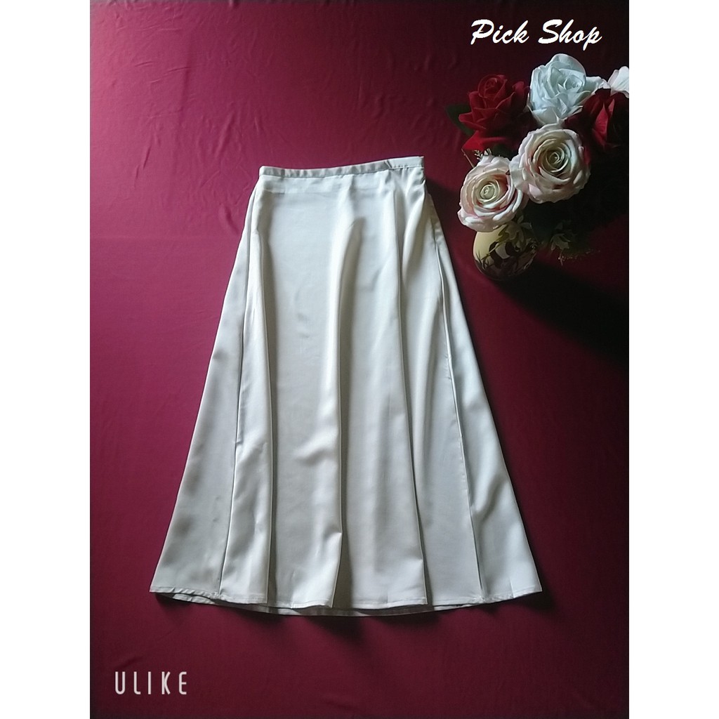 Pick Shop - Ảnh thật - Chân váy lụa dáng dài V004 | BigBuy360 - bigbuy360.vn