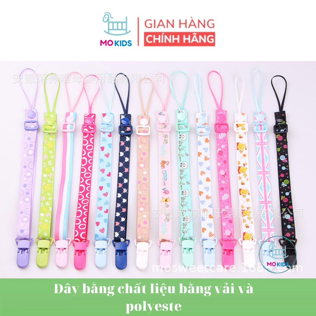 Dây đeo ti giả, treo gặm nướu chống rơi cho bé - MOKIDS