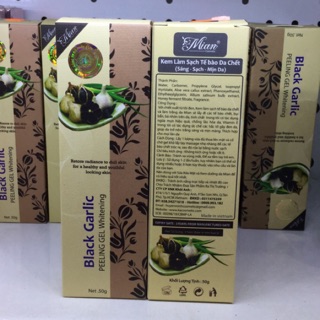 Gel tẩy tế bào chết trắng da từ tỏi đen Mian