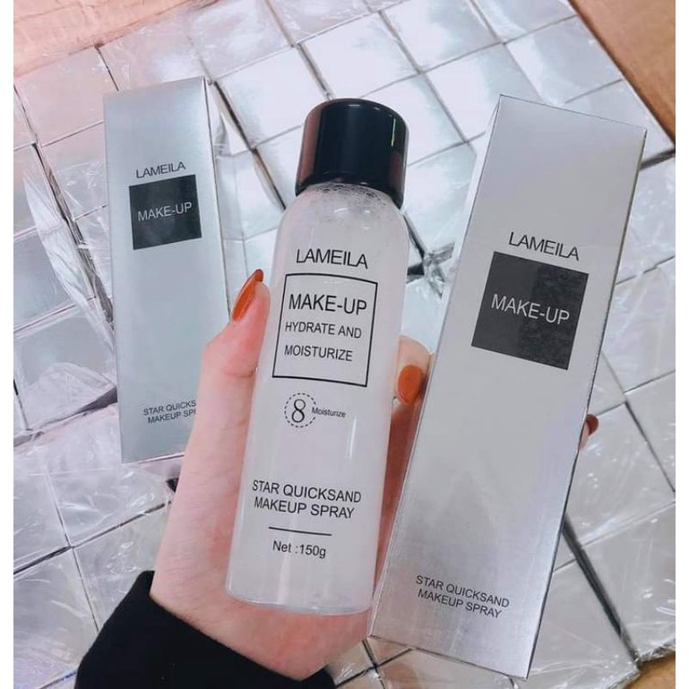 Xịt Khoá Kiêm Xịt Khoáng 8 Lớp Dưỡng Makeup Lameila 150g | BigBuy360 - bigbuy360.vn