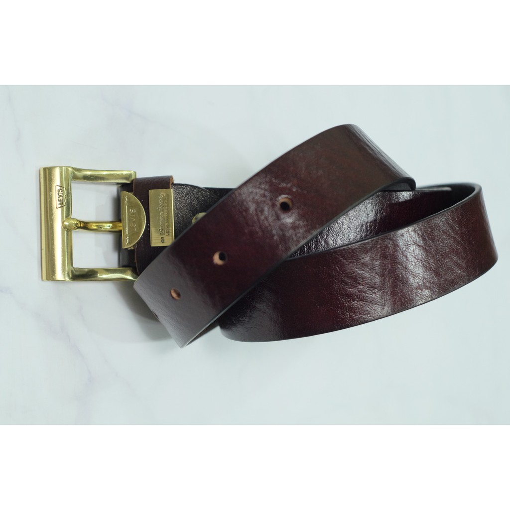 Dây Nịt Da Bò Tự Nhiên Cao Cấp Mặt Đồng Đúc LB002