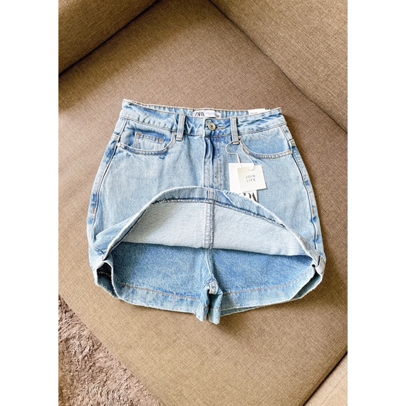 Short giả váy jean ZARA xuất xịn