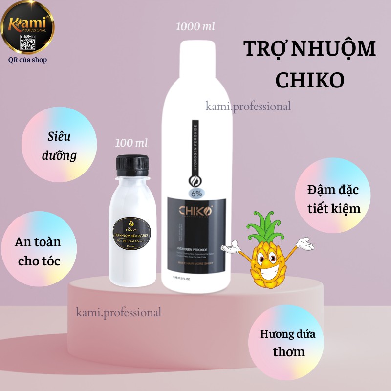 Trợ nhuộm siêu dưỡng Chiko 100ml, hương dứa, chống xót chống rát