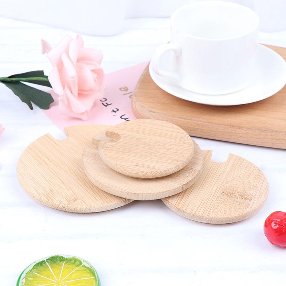 Nắp Đậy Lọ Bằng Gỗ Tre Nhiều Kích Cỡ Tiện Dụng Cho Nhà Bếp Ốp