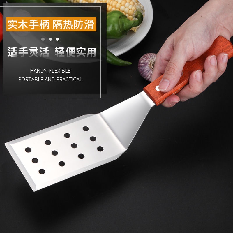 Xẻng Xúc Thịt Làm Bánh Pizza Hình Tam Giác Bằng Thép Không Gỉ Teppanyaki