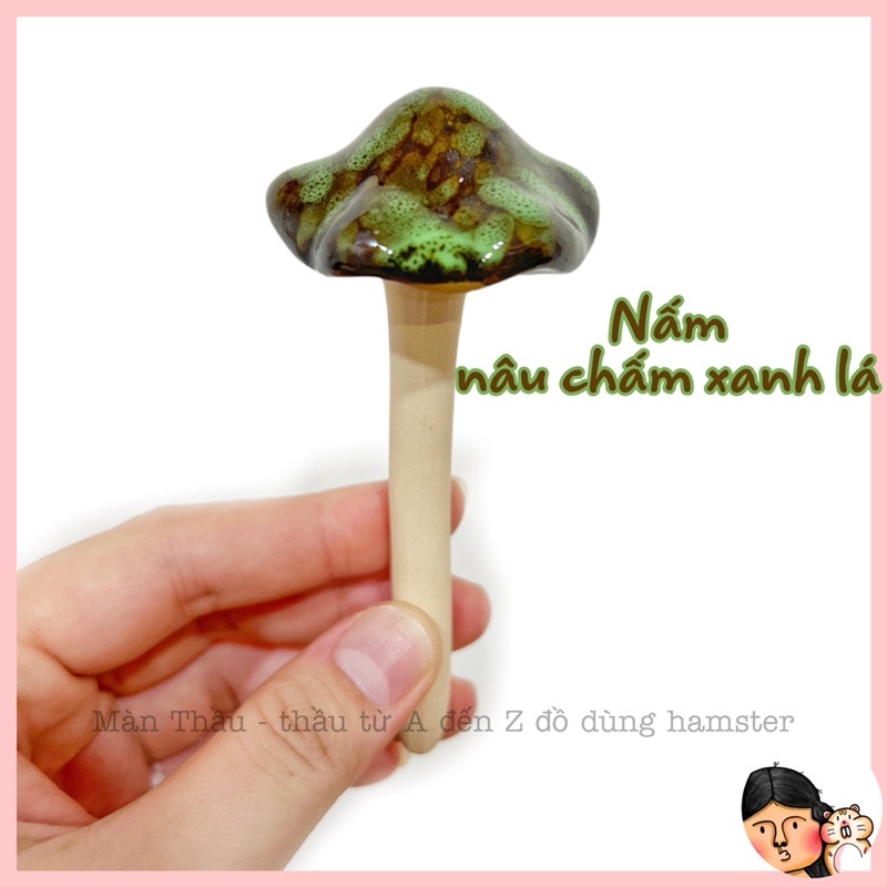 Cây nấm sứ trang trí dành cho Hamster