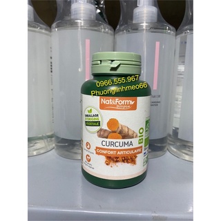 tinh bột nghệ hữu cơ Nat & Form hàng Pháp