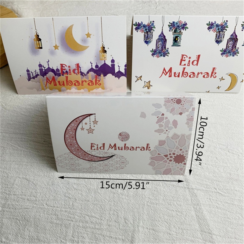 Set 6 Tấm Thẻ Giấy Ghi Lời Nhắn Lời Nhắn Cho Tiệc Cưới / Sinh Nhật Ramadan