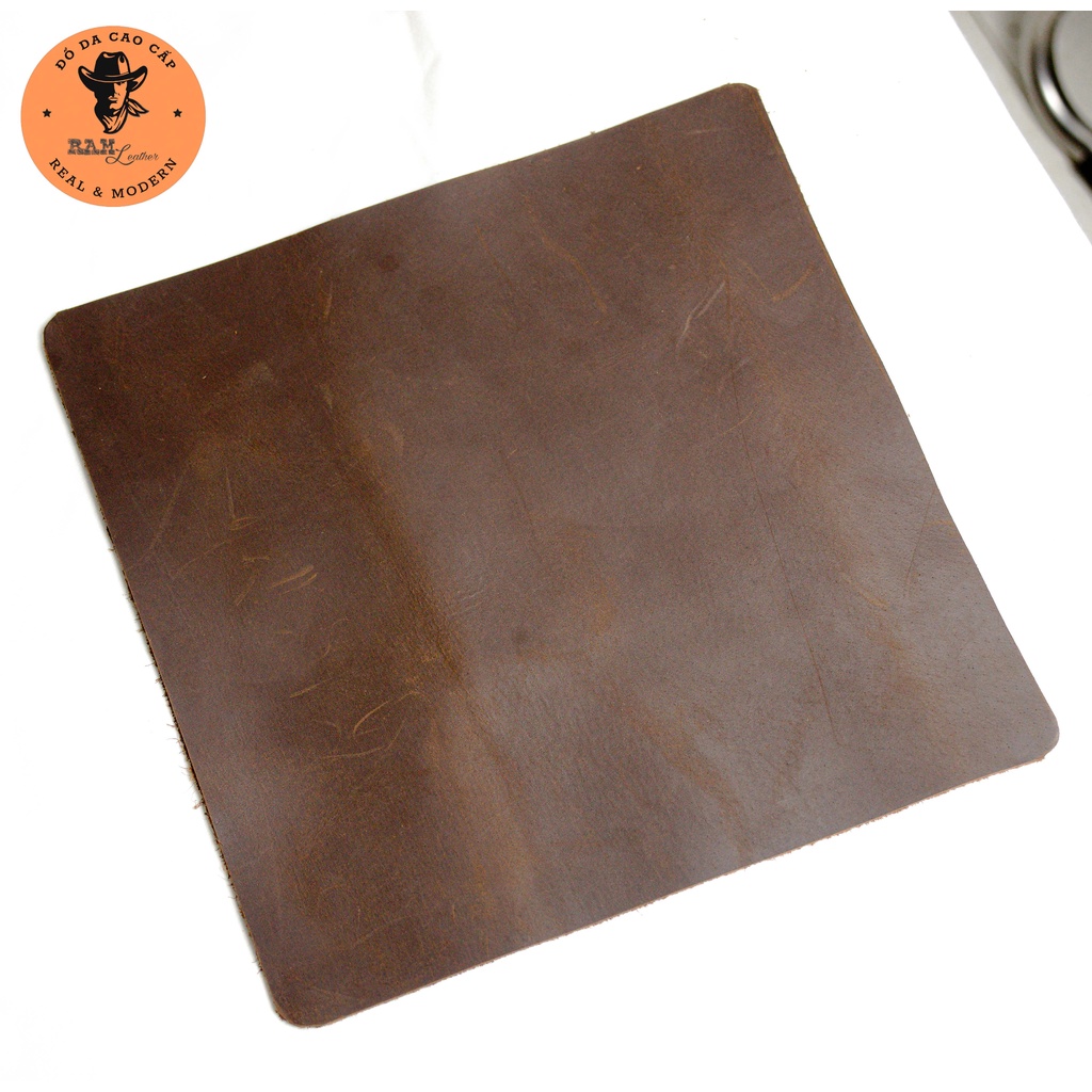 Lót chuột da bò màu nâu đỏ - RAM Leather