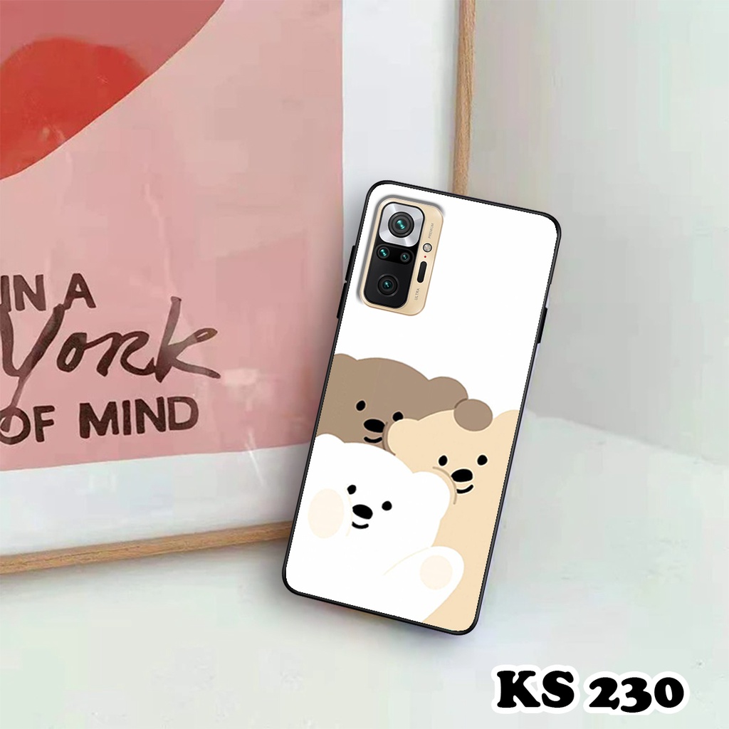 Ốp lưng Xiaomi Redmi Note 10 - Redmi Note 10S - Redmi Note 10 5G - Redmi Note 10 Pro - Ốp in hình gấu bear