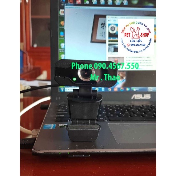 Webcam Máy Tính Độ Phân Giải 1920 FULL HD, Cực Nét. Có Micro , Camerra laptop học online