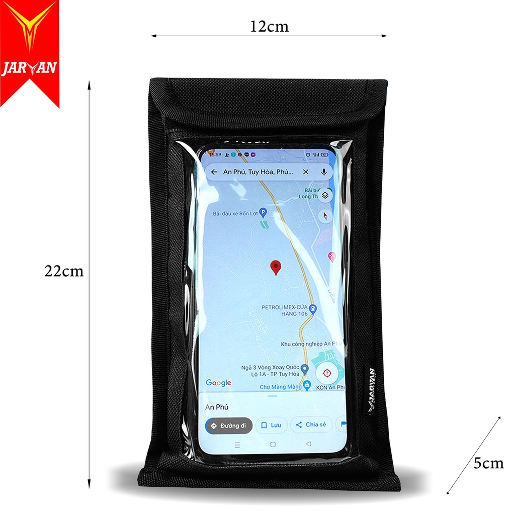 Túi mini JARVAN treo đầu xe máy tiện dụng