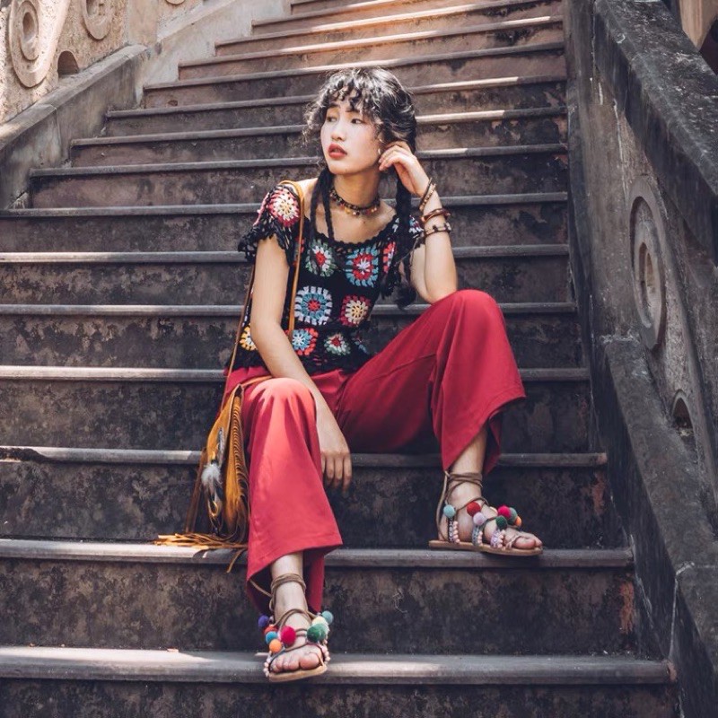 Sandal boho chiến binh