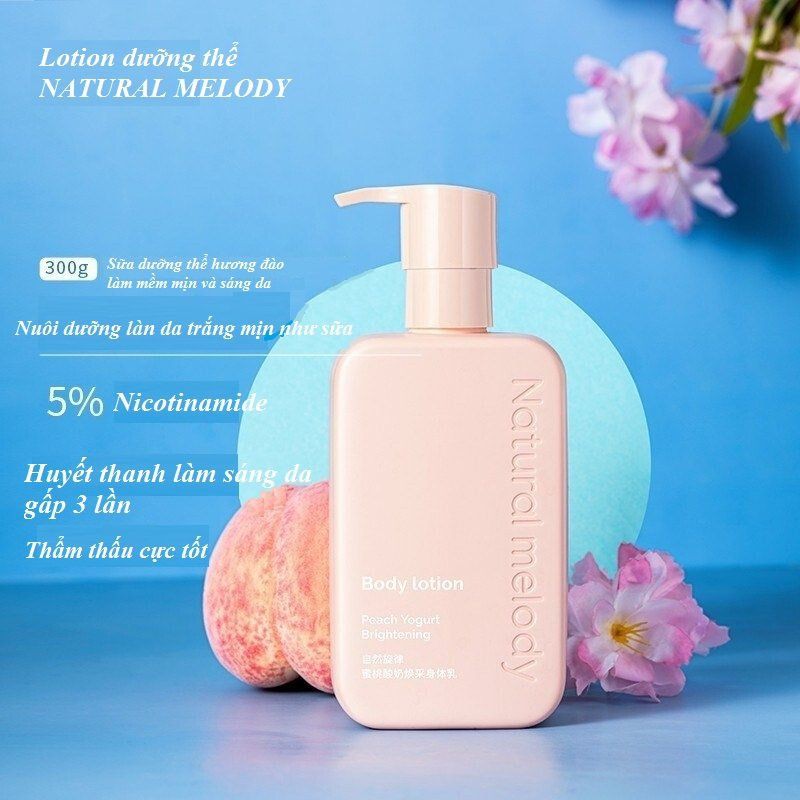 (Sẵn) Dưỡng thể hương đào Natural Melody