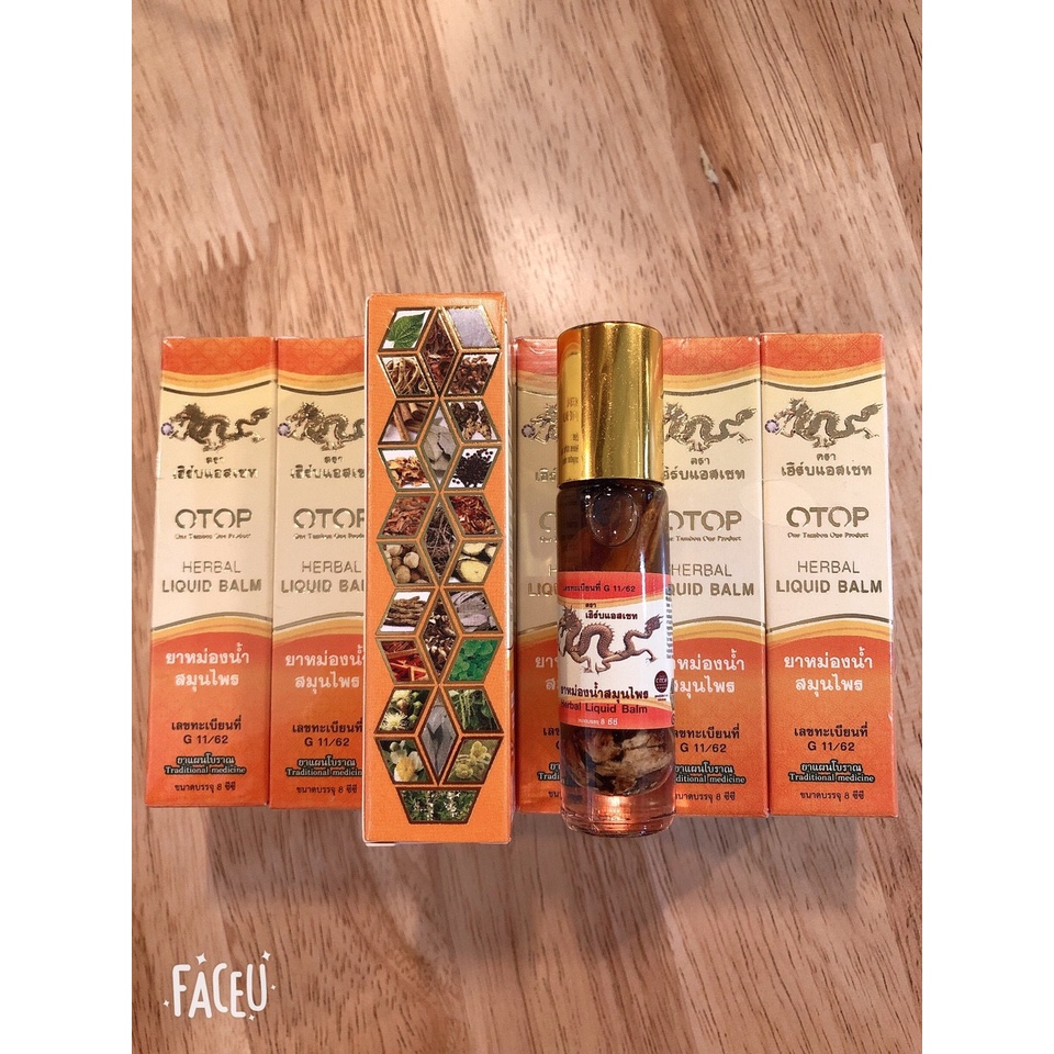 [ Hàng xịn] Dầu lăn thảo dược 26 vị Thái Lan 8ml - Herbal liquid balm | BigBuy360 - bigbuy360.vn