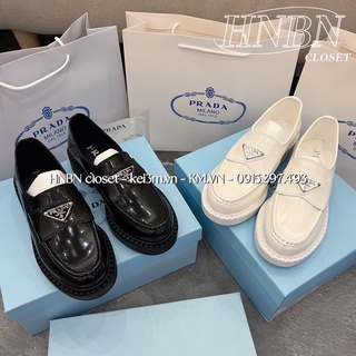 (Thanh lí nghỉ bán xả lỗ) Giày moca Prada đen size 35&39