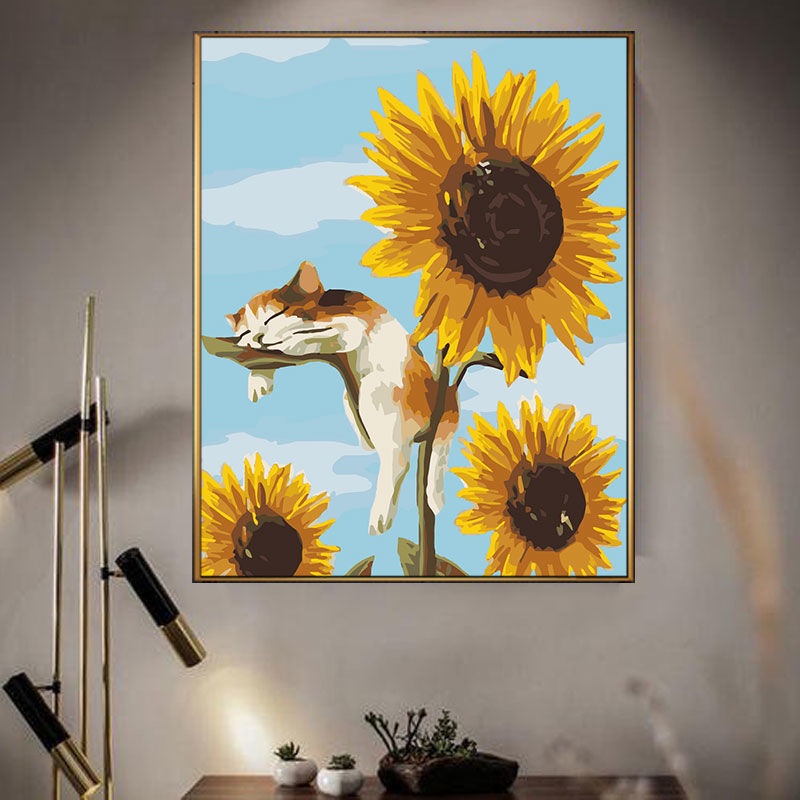 【Spot Hot Sale】40x50cm DIY Digital Oil Painting Handmade Painting Good-looking and Practical Living Room Hand-painted Oil Painting Decorative Painting