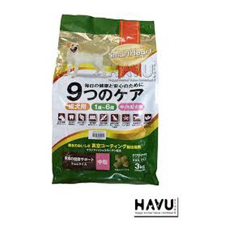 Thức ăn Smart Heart Gold Adult gói 3kg Dành cho chó lớn trên 1 tuổi