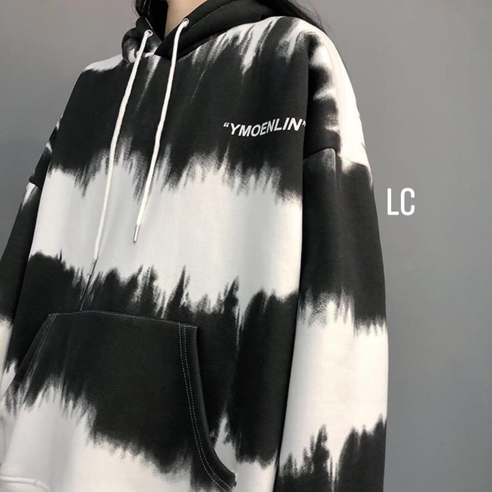 Áo hoodie phối màu có mũ unisex dáng rộng thu đông AK16 | BigBuy360 - bigbuy360.vn