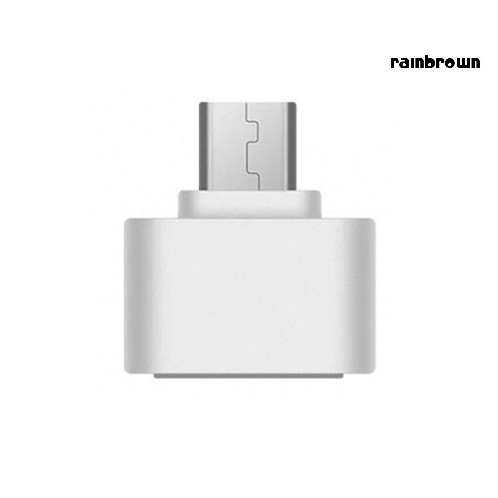 Đầu cắm chuyển đổi cổng V8 Mini Micro USB sang lỗ cắm đĩa U OTG dành cho điện thoại Android RXL