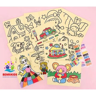 Tranh cát a4 khổ 26x19cm đồ chơi sáng tạo