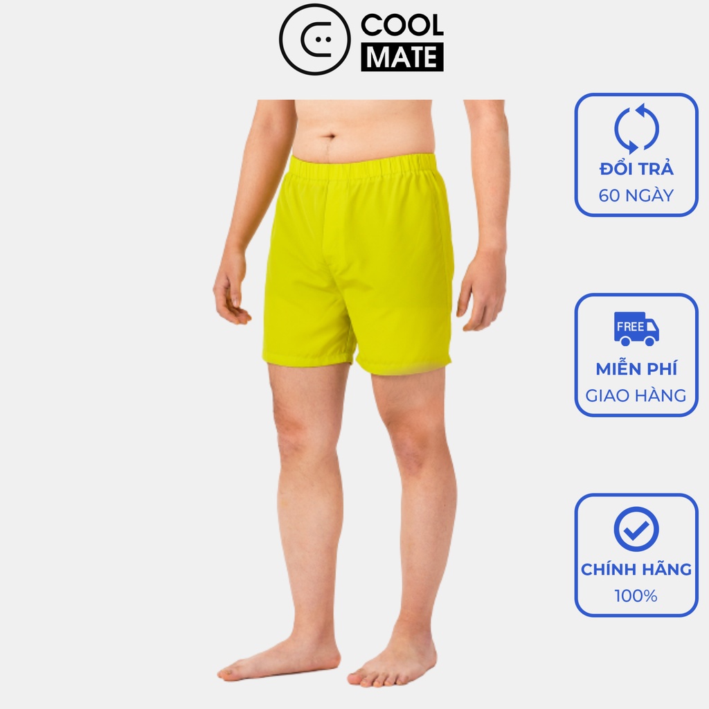 Quần Shorts mặc nhà Coolmate Basics Màu Vàng Chanh
