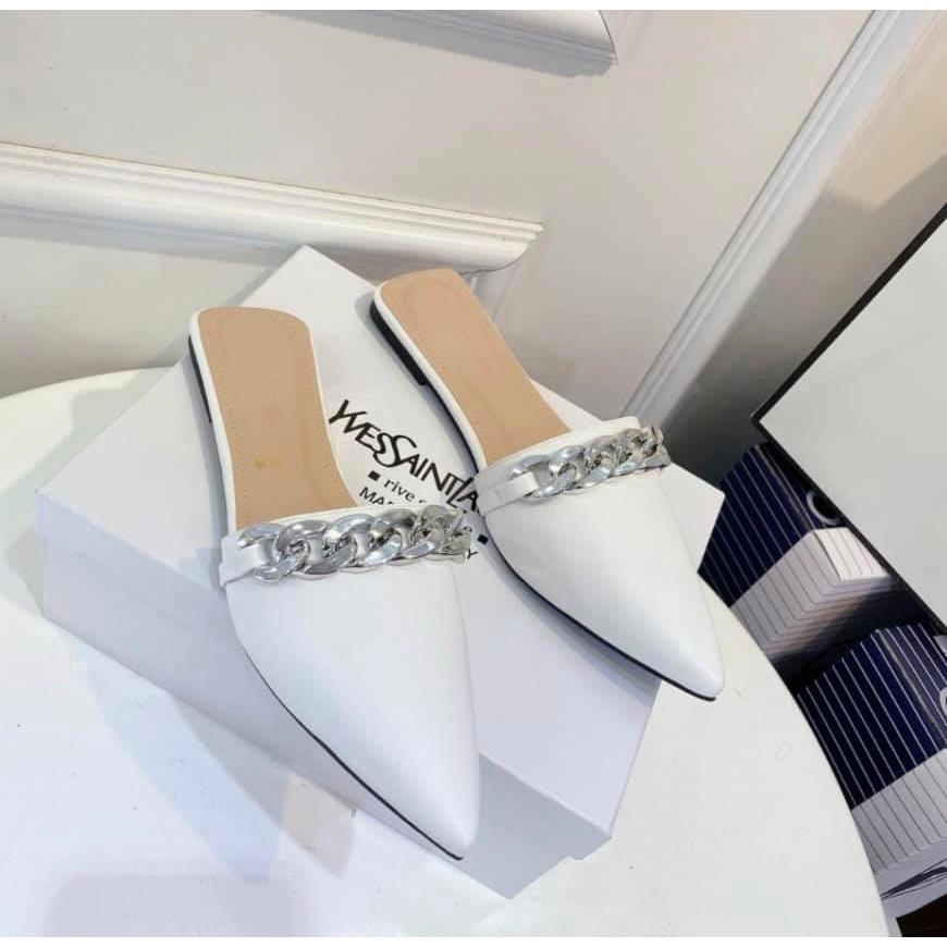 GIÀY SỤC MŨI NHỌN VIỀN XÍCH NHỎ | BigBuy360 - bigbuy360.vn