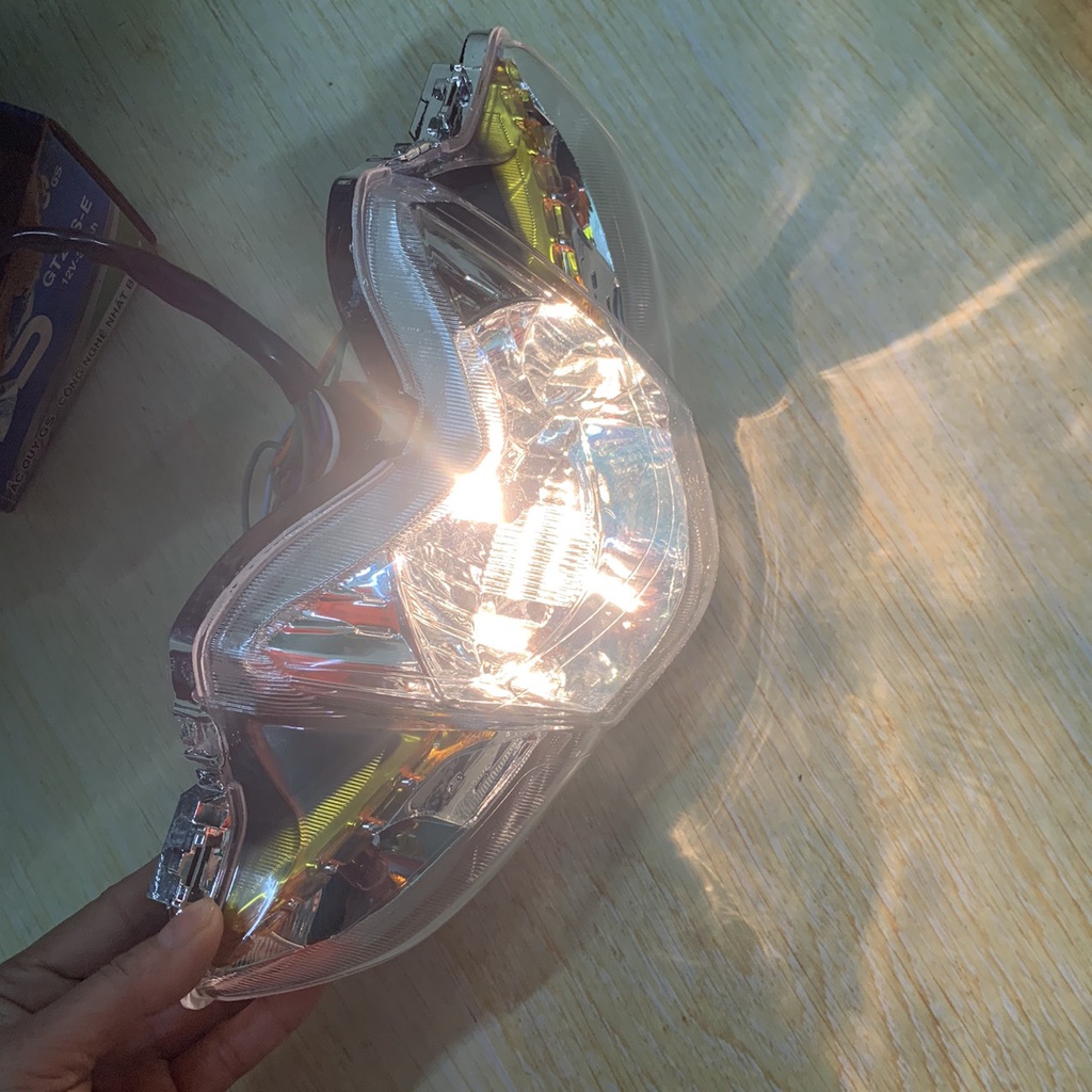 Pha đèn xe Wave RSX 110/  chóa đèn trước xe WAVE S110 ,đời từ 2009 đến 2010 -bóng tròn siêu sáng