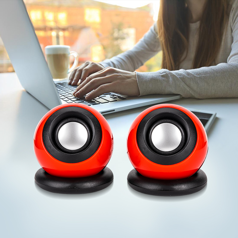 2Pcs Mini Computer Audio Portable Speakers Bass Speaker Woofer Multimedia Loudspeaker DIY for Home Theater