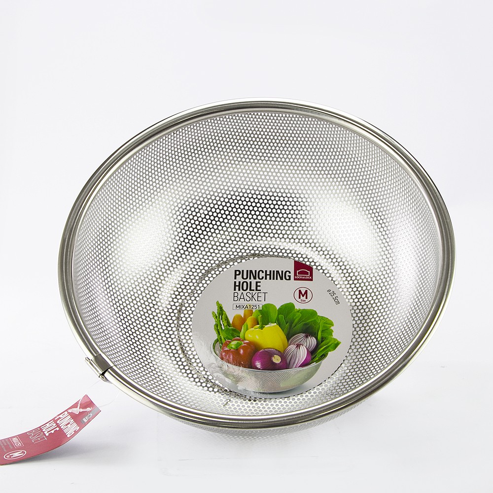 Rổ inox punching hole 25 cm Lock&amp;Lock - MIXA1251