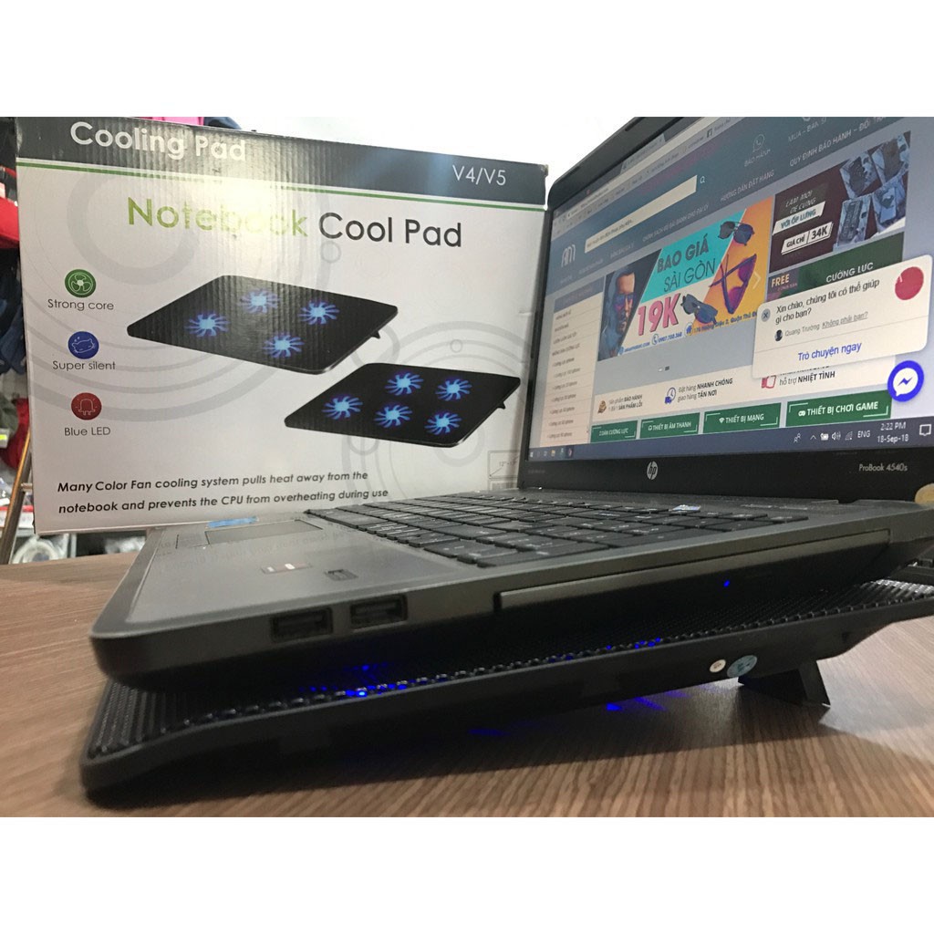 Đế tản nhiệt LAPTOP N99 2 FAN / S18 4Fan