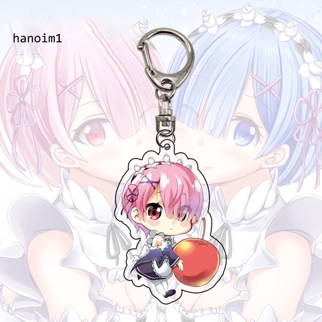 Móc khóa hình nhân vật hoạt hình Rem đáng yêu thời trang