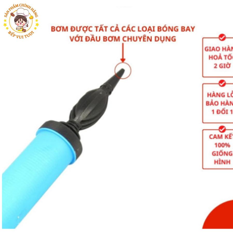 Bơm hơi cầm tay, bơm bóng bay, bóng cao su và bóng nhôm trang trí tiệc, tổ chức sự kiện