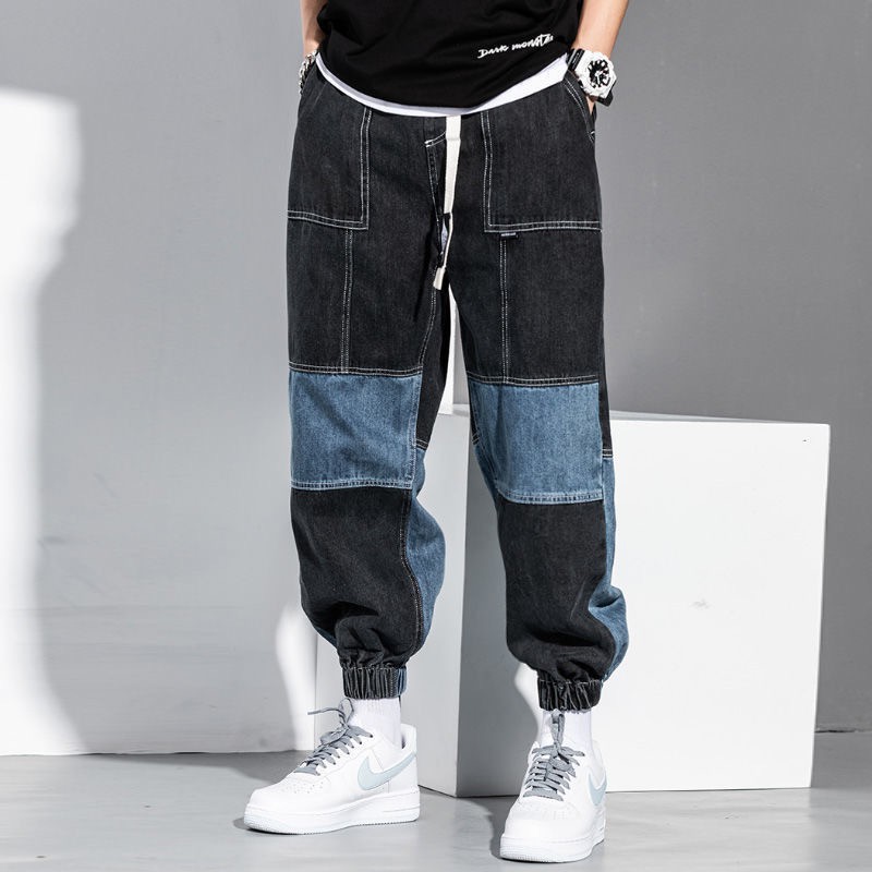 Quần jeans jogger dáng dài phong cách hip hop cá tính thời trang cho nam | BigBuy360 - bigbuy360.vn