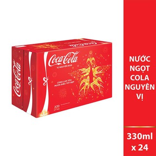 Mẫu Xuân Thùng 24 Lon Nước Ngọt Coca Cola Lon 330ml (Date 12/2019)