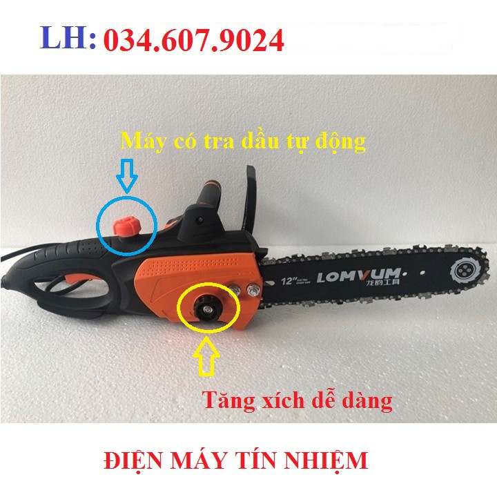 Máy cưa xích chạy điện siêu khỏe LOMVUM 12inch