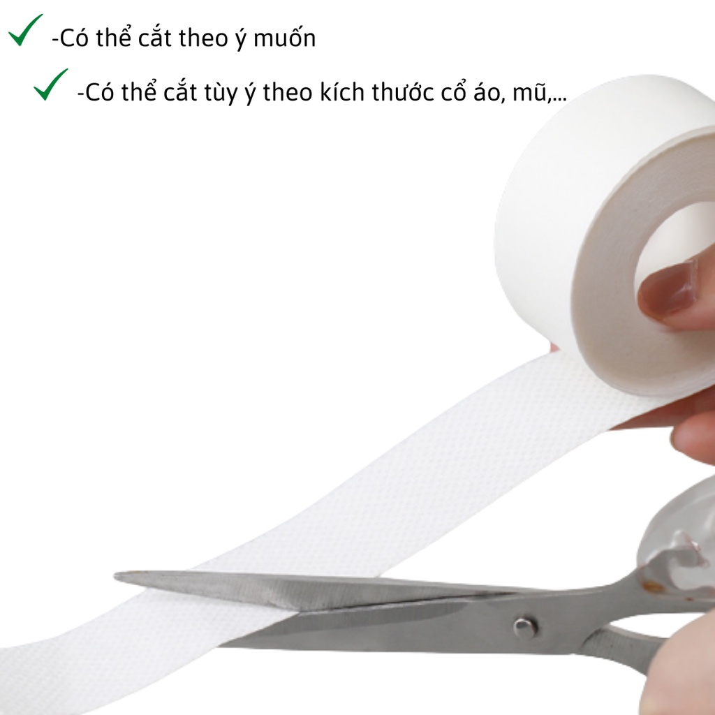 Băng dán viền tay áo, cổ áo màu trắng dài 8 mét chống bám bẩn thoáng mát - MEGAMART