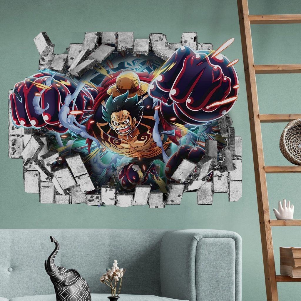 Tranh dán tường chủ đề Anime 3D, tranh decor trang trí nhà cửa siêu bền đẹp, dán các bề mặt, nhiều loại kích thước