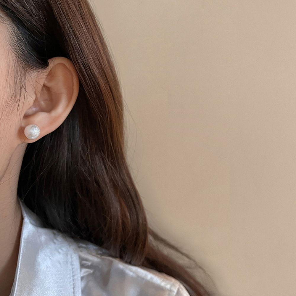 Khuyên Tai Đính Hạt Ngọc Trai Đơn Giản Thời Trang Cho Nữ